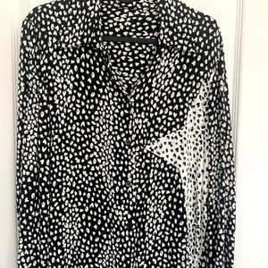 Maje Leopard print top, size 1 (small)